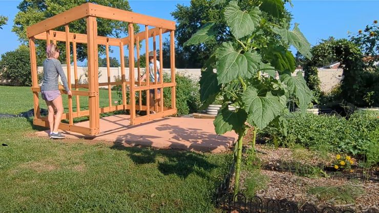 building a greenhouse