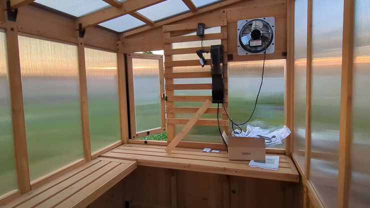 inside of a greenhouse