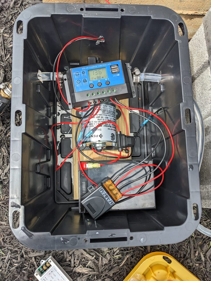 setup inside the utility box