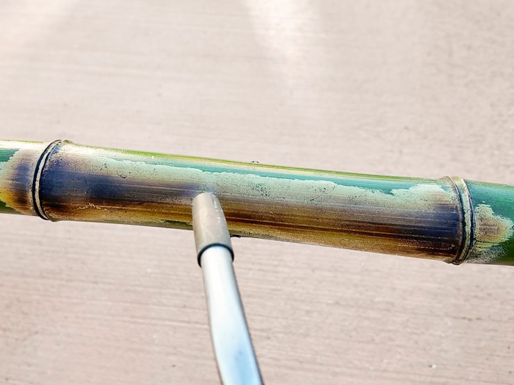 heating curing bamboo