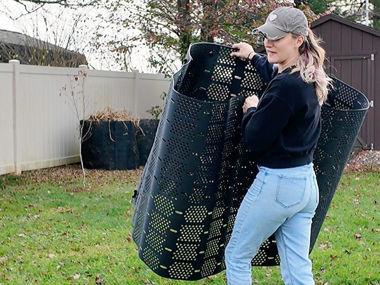 putting a geobin in place